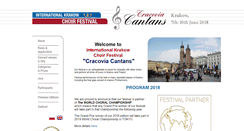Desktop Screenshot of cracoviacantans.com